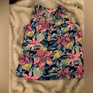 Lily Pulitzer sleeveless top women’s size L, great condition & great for summer